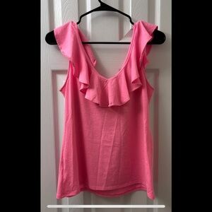 GUC Hot Pink Lilly Pulitzer Ruffle Tank